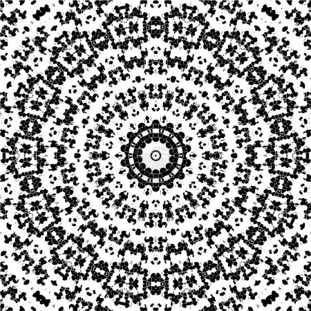 Illustration for High quality black and white round background - Royalty Free Image