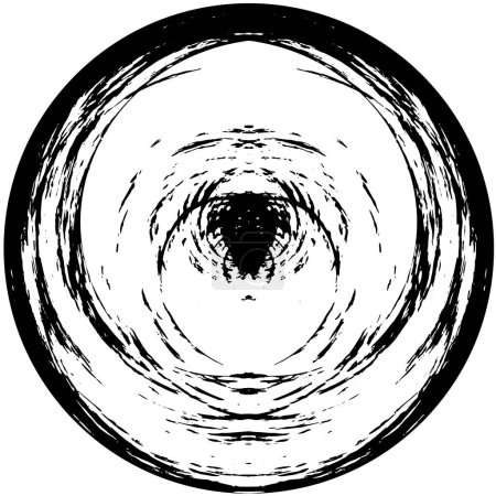 Ilustración de Patrón geométrico grunge oscuro blanco y negro - Imagen libre de derechos