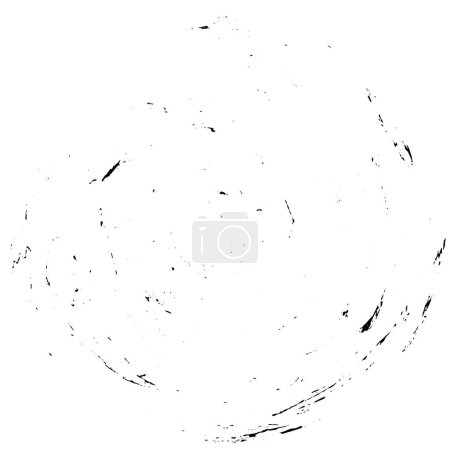 Illustration for Black  abstract  ink circle shape on white background.  vector illustration - Royalty Free Image