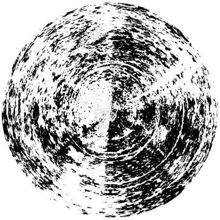 Ilustración de Forma abstracta círculo de tinta negra sobre fondo blanco. ilustración vectorial - Imagen libre de derechos