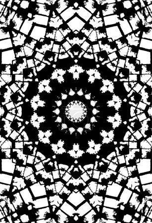 Illustration for Abstract creative black and white backdrop. beautiful ornamental background - Royalty Free Image