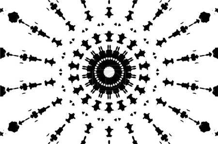 Ilustración de Fondo abstracto creativo en blanco y negro. hermoso fondo ornamental - Imagen libre de derechos
