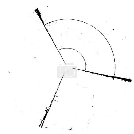Téléchargez les illustrations : Forme abstraite de cercle d'encre noire sur fond blanc. illustration vectorielle - en licence libre de droit