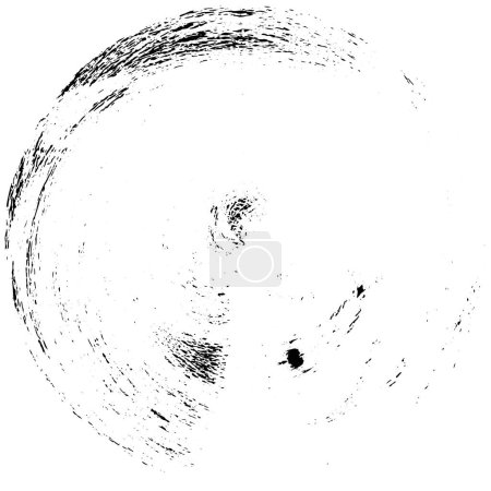 Téléchargez les illustrations : Forme abstraite de cercle noir sur fond blanc. illustration vectorielle - en licence libre de droit