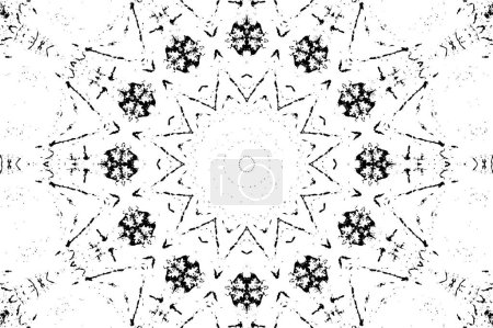 Ilustración de Patrón de mosaico inconsútil blanco y negro - Imagen libre de derechos