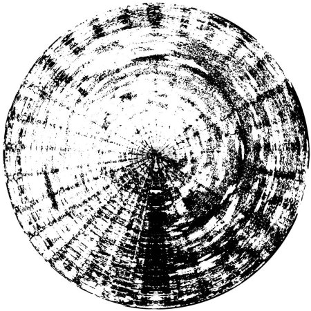 Illustration for Grunge circle on white background, vector illustration - Royalty Free Image