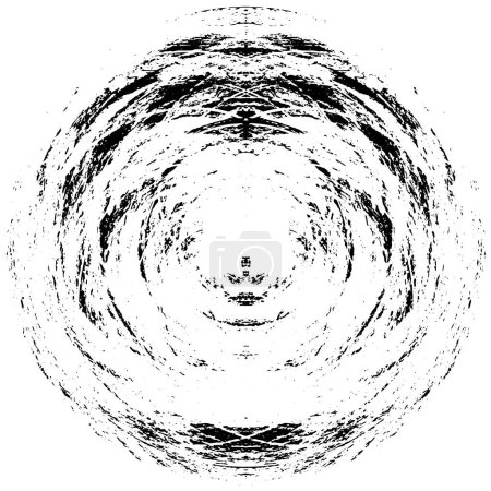 Ilustración de Círculo grunge sobre fondo blanco, ilustración vectorial - Imagen libre de derechos