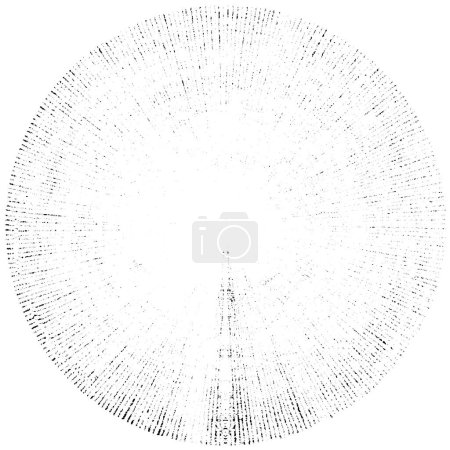 Illustration for Abstract ink circle on white background, vector illustration, round grunge stamp - Royalty Free Image