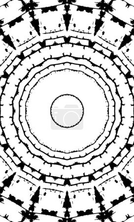 Ilustración de Abstracto creativo patrón en blanco y negro, ilustración vectorial. hermoso fondo ornamental - Imagen libre de derechos
