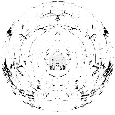Téléchargez les illustrations : Illustration vectorielle de la forme abstraite du cercle noir sur fond blanc. - en licence libre de droit