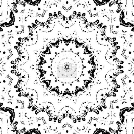 Illustration for Close up detailed black and white mosaic - Royalty Free Image
