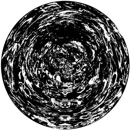Ilustración de Forma negra sobre fondo blanco. ilustración vectorial - Imagen libre de derechos