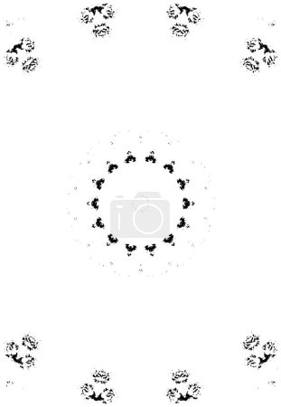 Illustration for Creative monochrome background with kaleidoscopic pattern - Royalty Free Image