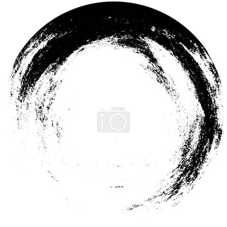 Illustration for Black circle shape on white  background.  vector illustration - Royalty Free Image