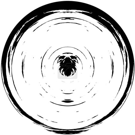 Illustration for Black circle shape on white  background. vector illustration - Royalty Free Image