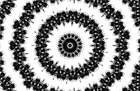 Illustration for Dark black and white  grunge geometric pattern - Royalty Free Image