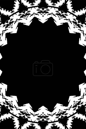 Illustration for Abstract creative black and white pattern, vector illustration. beautiful ornamental background - Royalty Free Image