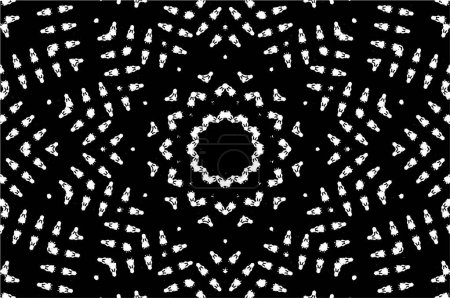 Ilustración de Patrón geométrico grunge oscuro blanco y negro - Imagen libre de derechos