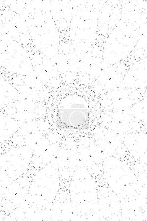 Ilustración de Mosaico geométrico blanco y negro - Imagen libre de derechos