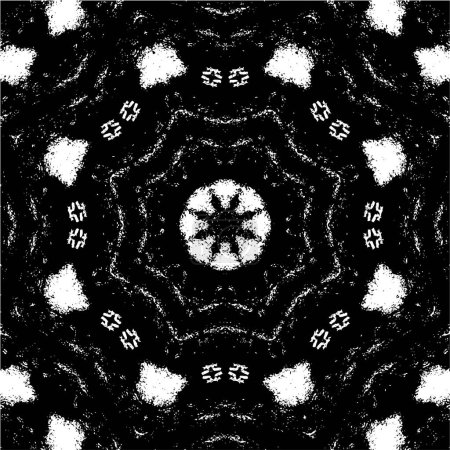 Illustration for Black and white geometrical mosaic - Royalty Free Image
