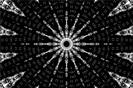 Ilustración de Mosaico geométrico blanco y negro - Imagen libre de derechos