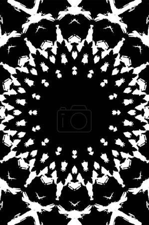 Téléchargez les illustrations : Abstrait motif noir et blanc créatif, illustration vectorielle. beau fond ornemental - en licence libre de droit