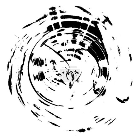 Téléchargez les illustrations : Sphère ombragée avec motif monochrome noir et blanc - en licence libre de droit