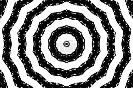 Illustration for Black and white geometrical mosaic - Royalty Free Image