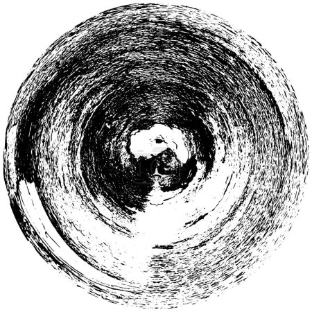 Ilustración de Sello negro abstracto en la ilustración del vector de fondo blanco - Imagen libre de derechos