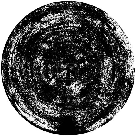 Téléchargez les illustrations : Abstrait noir forme ronde sur fond blanc - en licence libre de droit