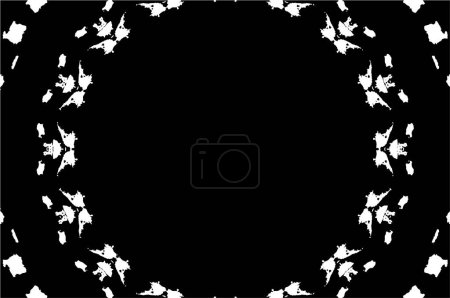 Illustration for Abstract creative black and white pattern, vector illustration. beautiful ornamental background - Royalty Free Image