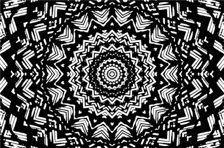 Photo for Abstract creative black and white pattern, vector illustration. beautiful ornamental background - Royalty Free Image