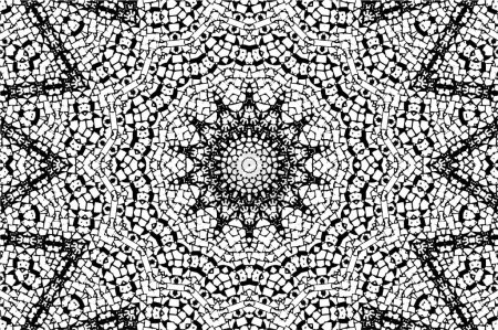 Ilustración de Mosaico sin costura en forma redonda - Imagen libre de derechos