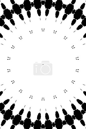 Ilustración de Abstracto creativo patrón en blanco y negro, ilustración vectorial. hermoso fondo ornamental - Imagen libre de derechos