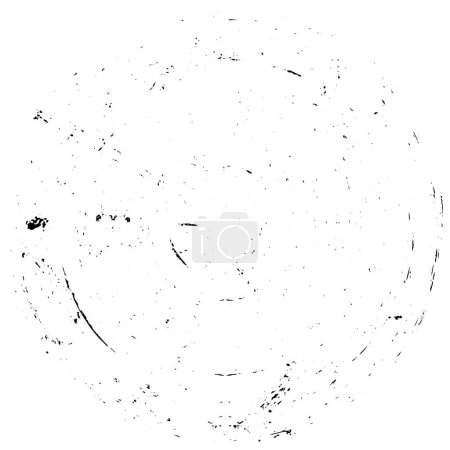 Illustration for Abstract black round shape on white background. vector illustration - Royalty Free Image