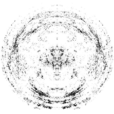 Téléchargez les illustrations : Grunge peinture cercle élément texturé. Illustration vectorielle. - en licence libre de droit