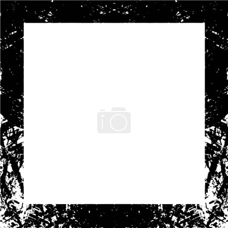 Ilustración de Marco grunge abstracto sobre fondo blanco. plantilla de diseño vectorial. - Imagen libre de derechos