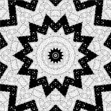 Ilustración de Patrón sin costuras con formas geométricas abstractas - Imagen libre de derechos