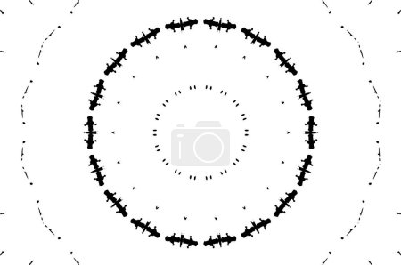Illustration for Abstract circle pattern, vector illustration. beautiful ornamental background - Royalty Free Image