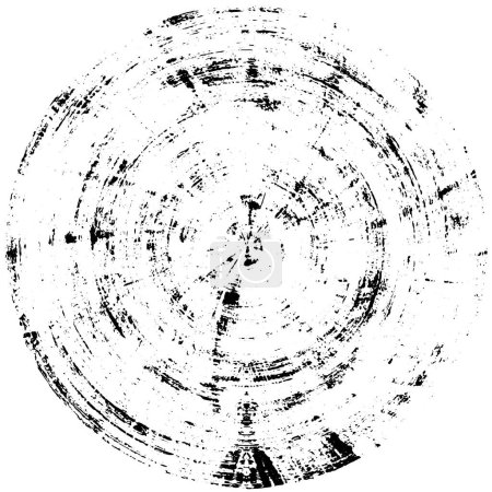 Illustration for Abstract black and white round background - Royalty Free Image