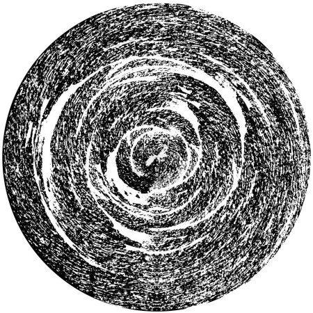 Illustration for Abstract black and white round background - Royalty Free Image