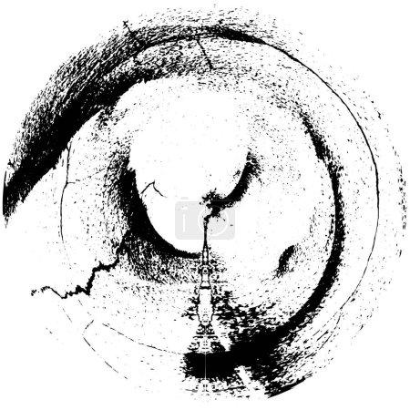 Ilustración de Fondo grunge en blanco y negro - Imagen libre de derechos