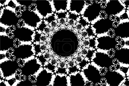Ilustración de Fondo grunge redondo blanco y negro - Imagen libre de derechos