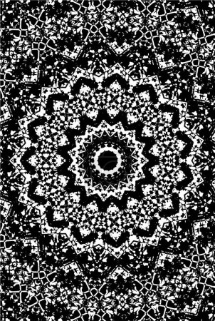 black and white round grunge texture