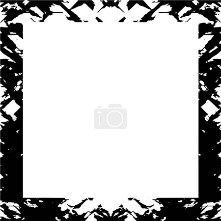Photo for Abstract grunge frame on white background. Vector design template. - Royalty Free Image