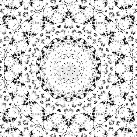 Ilustración de Abstracto redondo mosaico vector ilustración - Imagen libre de derechos