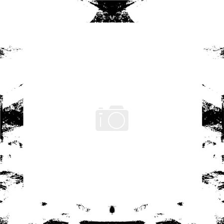 Téléchargez les illustrations : Bordure carrée noire sur fond blanc. - en licence libre de droit