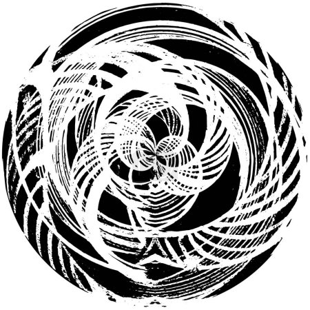 Ilustración de Fondo texturizado grunge blanco y negro - Imagen libre de derechos