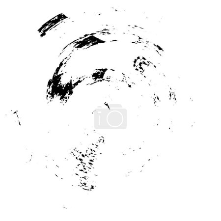 Téléchargez les illustrations : Abstrait noir et blanc grunge monochrome superposition texture. - en licence libre de droit