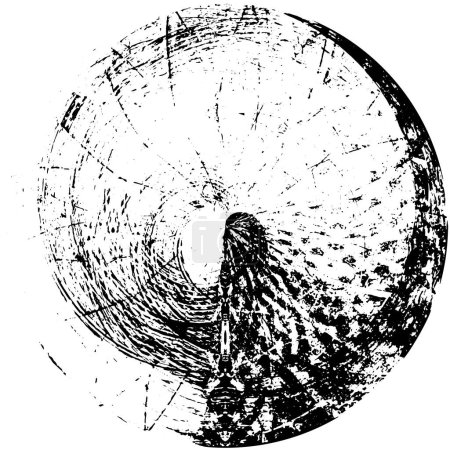 Ilustración de Pincelada de frotis textura, fondo de tinta abstracta - Imagen libre de derechos